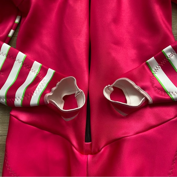 Spyder Performance GS Ladies Large Ski Race Suit in Taffy Pink Bryte Green color - Picture 7 of 16